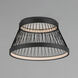 Loom LED 22.75 inch Black Flush Mount Ceiling Light