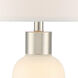 Mouna 31.5 inch 100 watt Soft White And Grey Table Lamp Portable Light