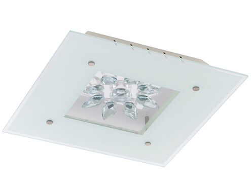 Benalua LED 15 inch White and Clear Trim Flush Mount Ceiling Light
