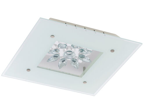 Benalua LED 14.56 inch White and Clear Trim Flush Mount Ceiling Light