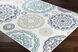 Alfresco 142 X 29 inch Teal Outdoor Rug in 2.5 x 12, Runner