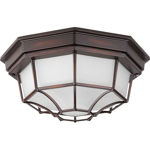 Milford LED 11 inch Antique Bronze Outdoor Flush Mount
