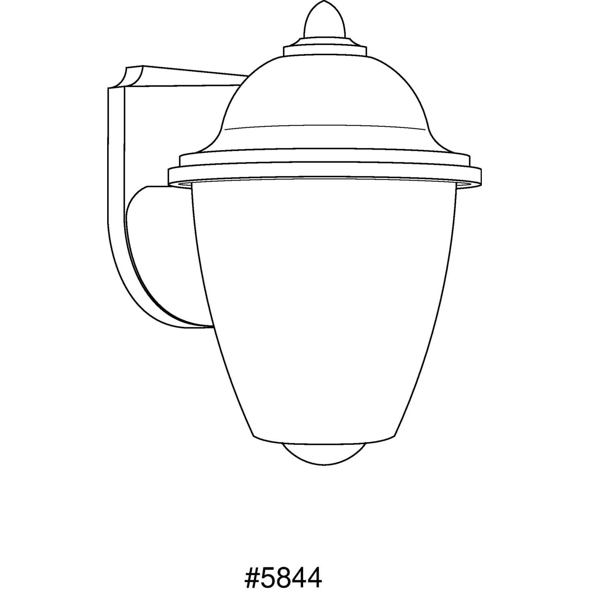 Polycarbonate Outdoor Outdoor Wall Lantern in White
