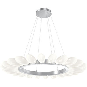 Fiori LED Classic Silver Chandelier Ceiling Light, Radial Ring