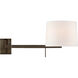 Barbara Barry Sweep 1 Light 11.75 inch Bronze Articulating Sconce Wall Light, Medium