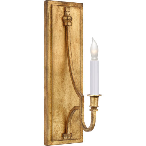 Chapman & Myers Mykonos LED 4.75 inch Gilded Iron Sconce Wall Light, Medium