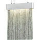 Edgmont LED 8 inch Silver with Polished Chrome and Clear Mini Pendant Ceiling Light