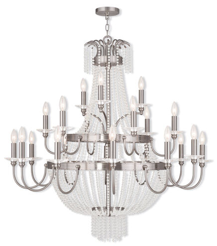 Valentina 21 Light 42 inch Brushed Nickel Foyer Chandelier Ceiling Light