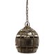 Fortress 1 Light 9 inch Aged Pewter Pendant Ceiling Light