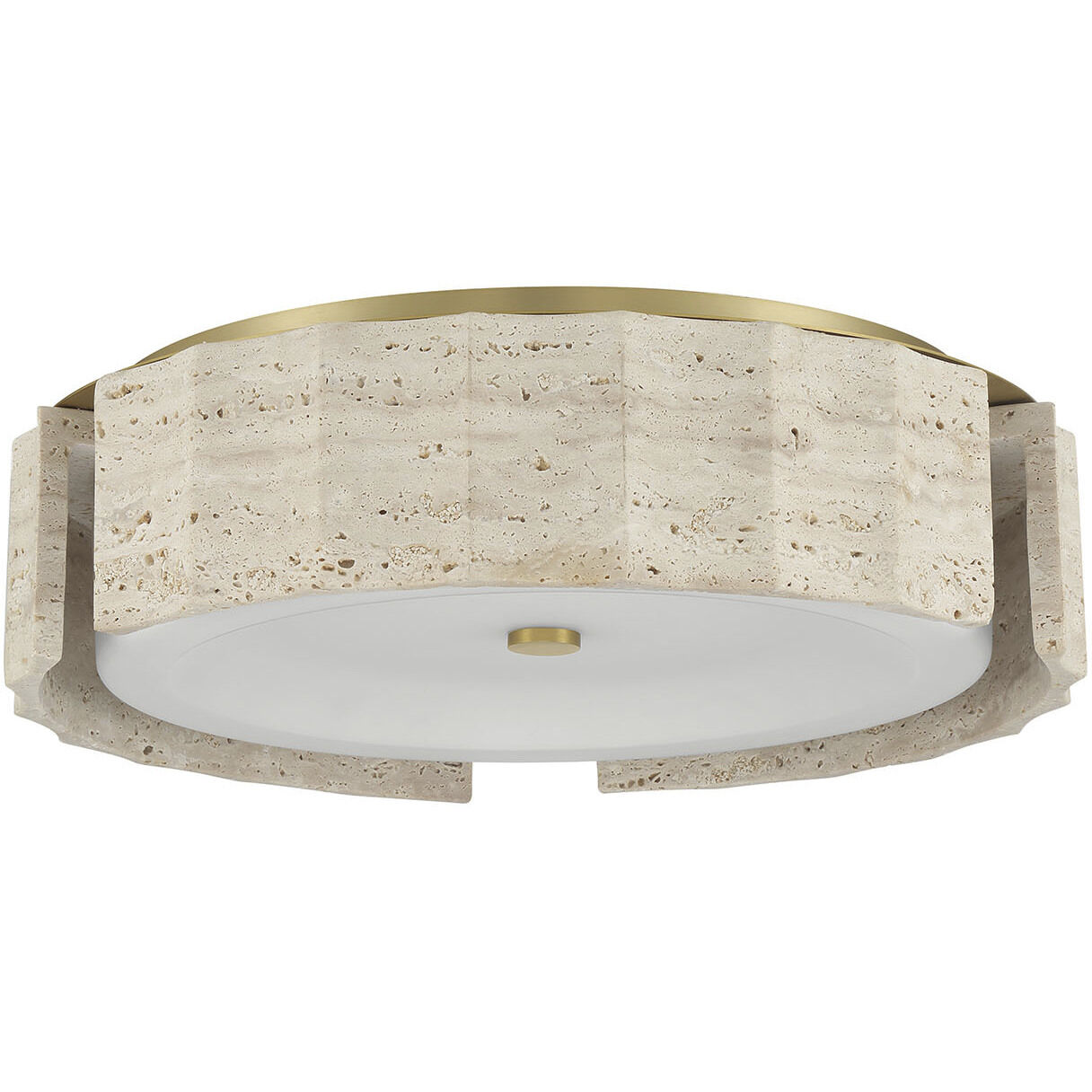 Roslington LED 17.5 inch Gold Flush Mount Ceiling Light