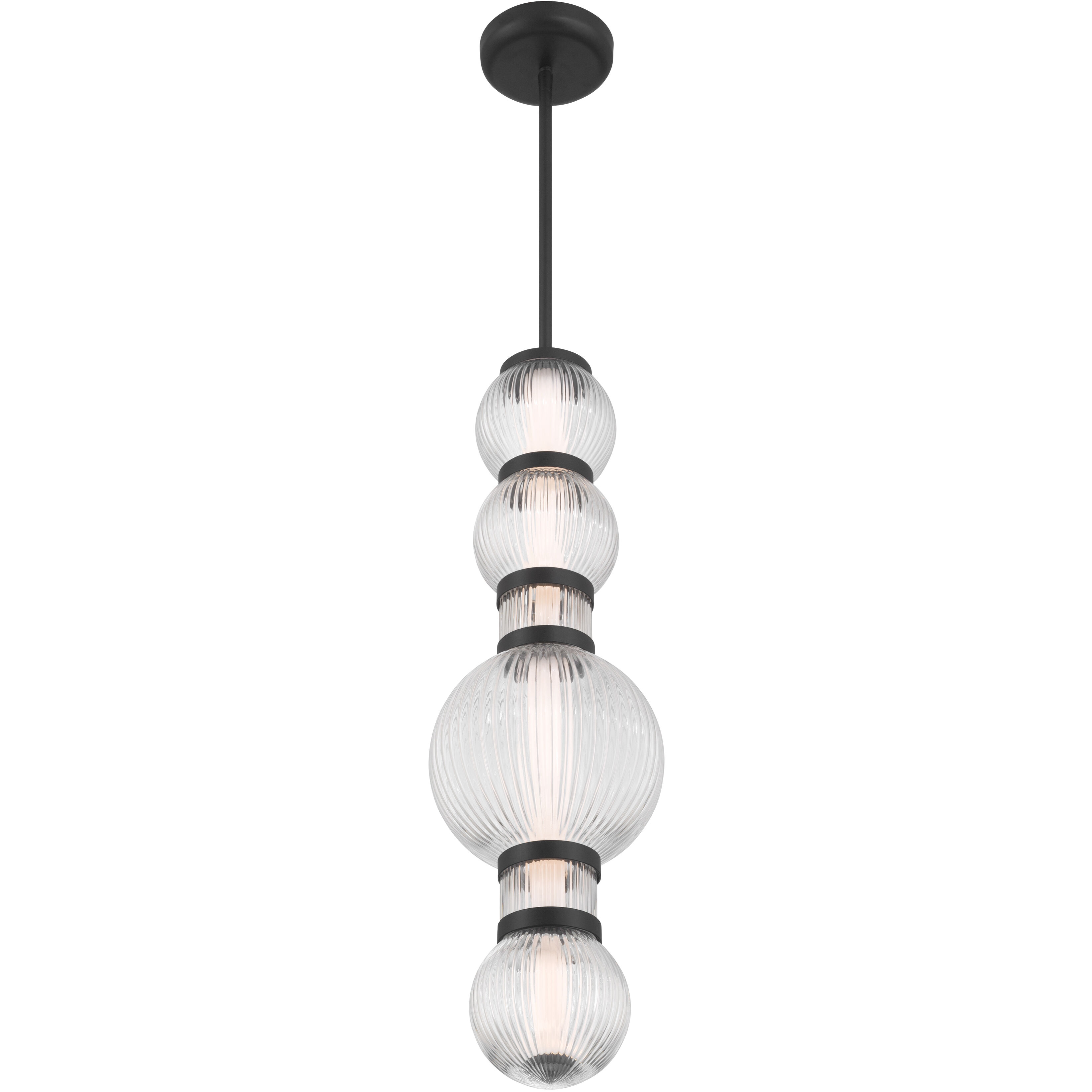Cordel LED 8 inch Dark Matte Black Mini Pendant Ceiling Light