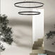 Circulo LED 32 inch Matte Black Chandelier Ceiling Light
