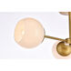 Briggs 3 Light 26 inch Brass Flush Mount Ceiling Light