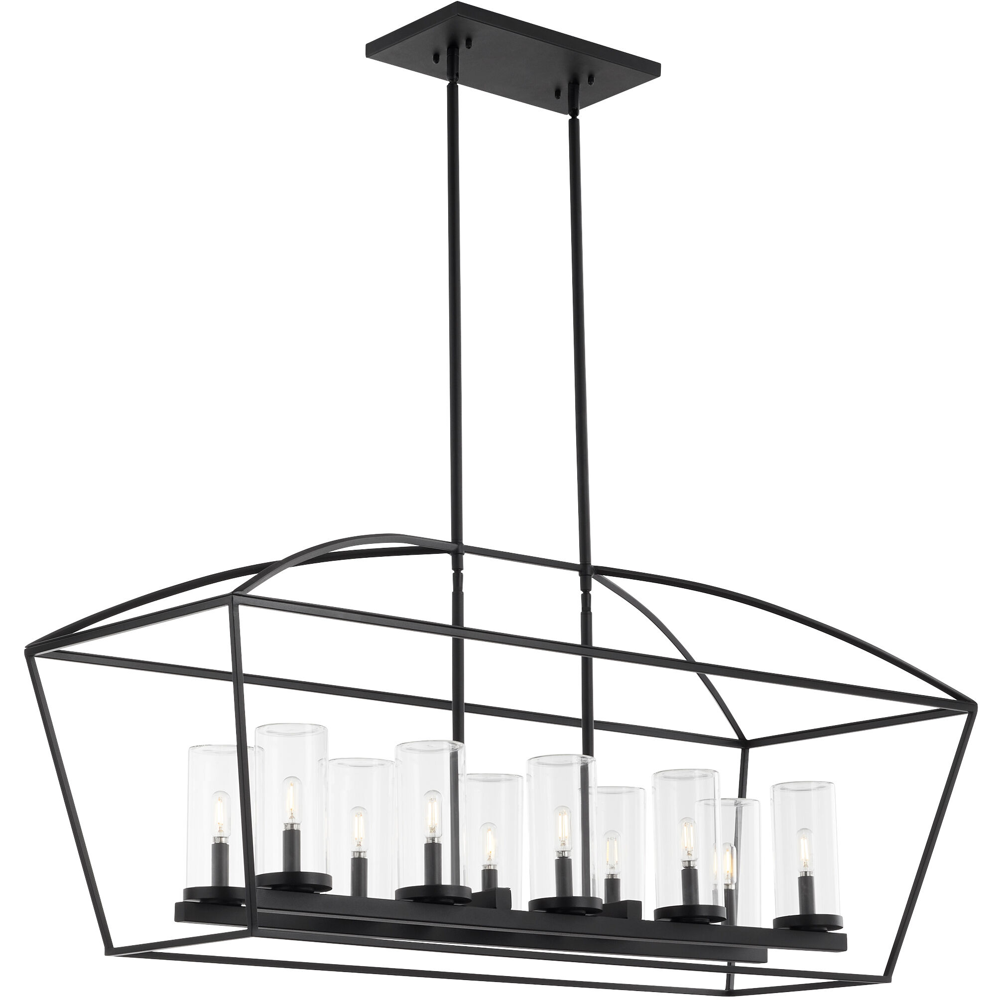 Odeon 10 Light 18.75 inch Matte Black Chandelier Ceiling Light