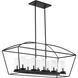 Odeon 10 Light 18.75 inch Matte Black Chandelier Ceiling Light