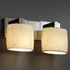 Limoges 2 Light 16 inch Polished Chrome Bath Bar Wall Light in Banana Leaf, Oval