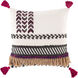 Zuri 20 X 20 inch Charcoal/White/Bright Pink/Camel/Dark Blue Pillow Kit, Square