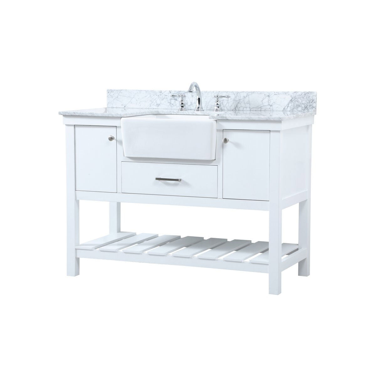 Clement 48 X 22 X 34 inch White Bathroom Vanity Cabinet