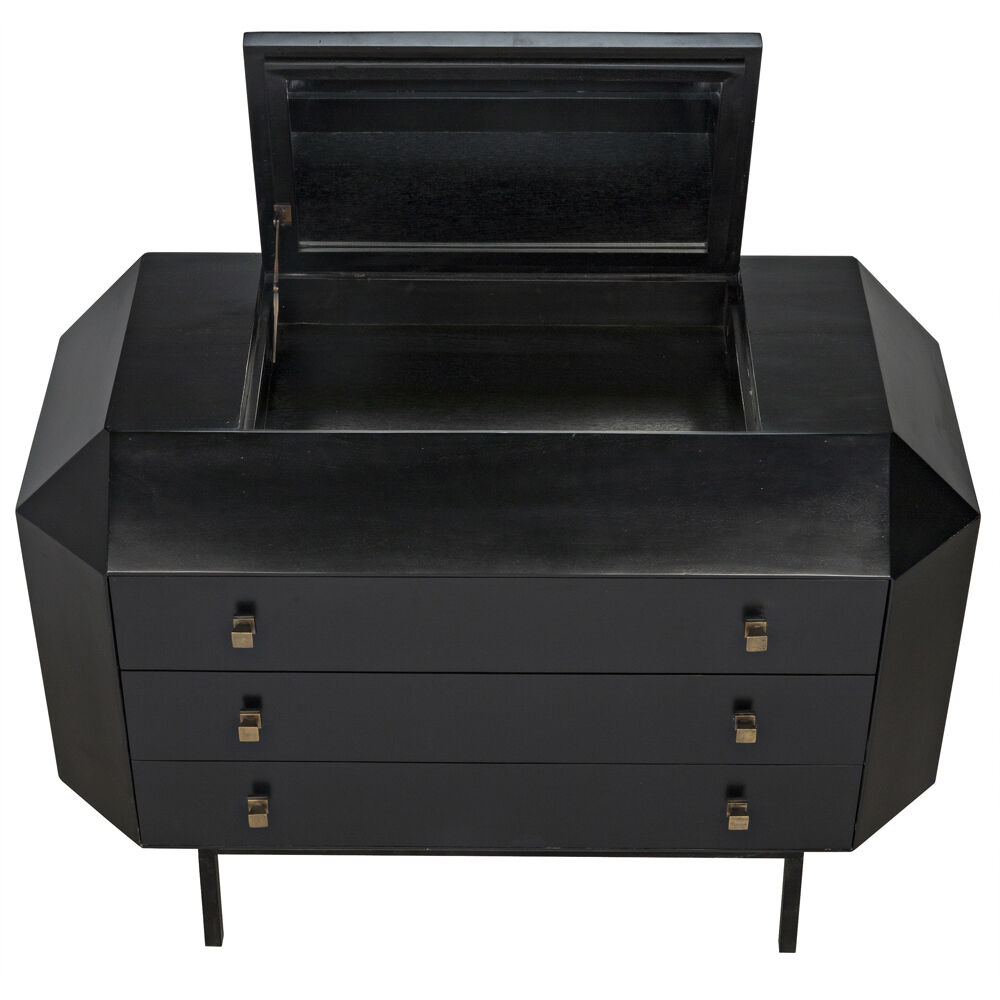 Rhiana Hand Rubbed Black Dresser