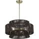 Florell 5 Light 22 inch Antique Brass Pendant Chandelier Ceiling Light