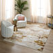 Sibel 114 X 79 inch Gold Rug in 6 x 9