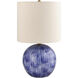Civago 19.7 inch 100 watt Glazed and Plated Accent Table Lamp Portable Light