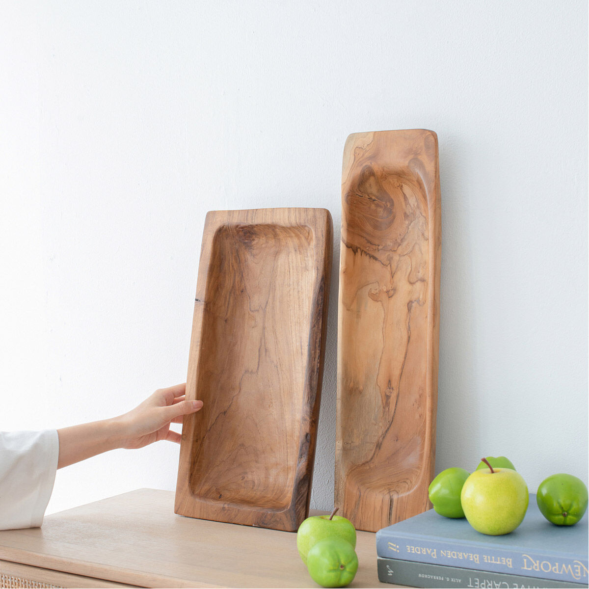 Rectangular Teak Natural Tray
