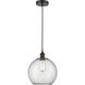 Ballston Farmhouse Chicken Wire 1 Light 10 inch Matte Black Mini Pendant Ceiling Light in Clear Glass with Black
