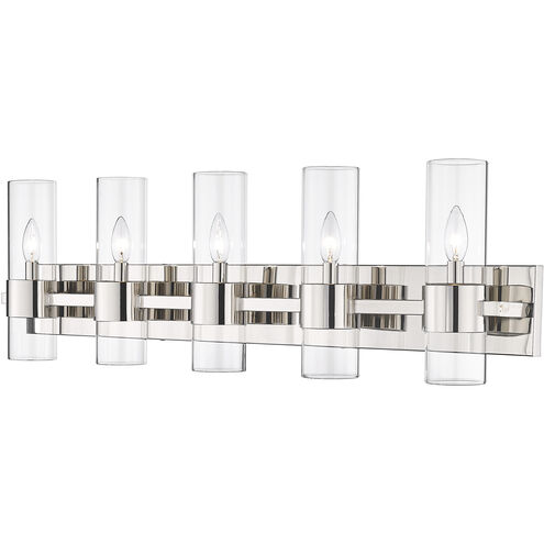 Lawson 5 Light 38 inch Polished Nickel Vanity Wall Light