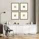 Florals Collection Blue Framed Art