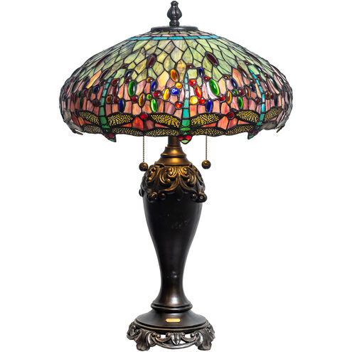 Aurelia Dragonfly 27 inch 75.00 watt Antique Bronze Table Lamp Portable Light