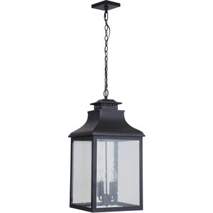Drake 4 Light 13 inch Black Outdoor Hanging Lantern