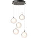 Fritz 5 Light 15.4 inch Dark Smoke Pendant Ceiling Light