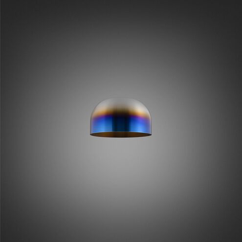 Forked Burnt Steel 13.39 inch Light Shade