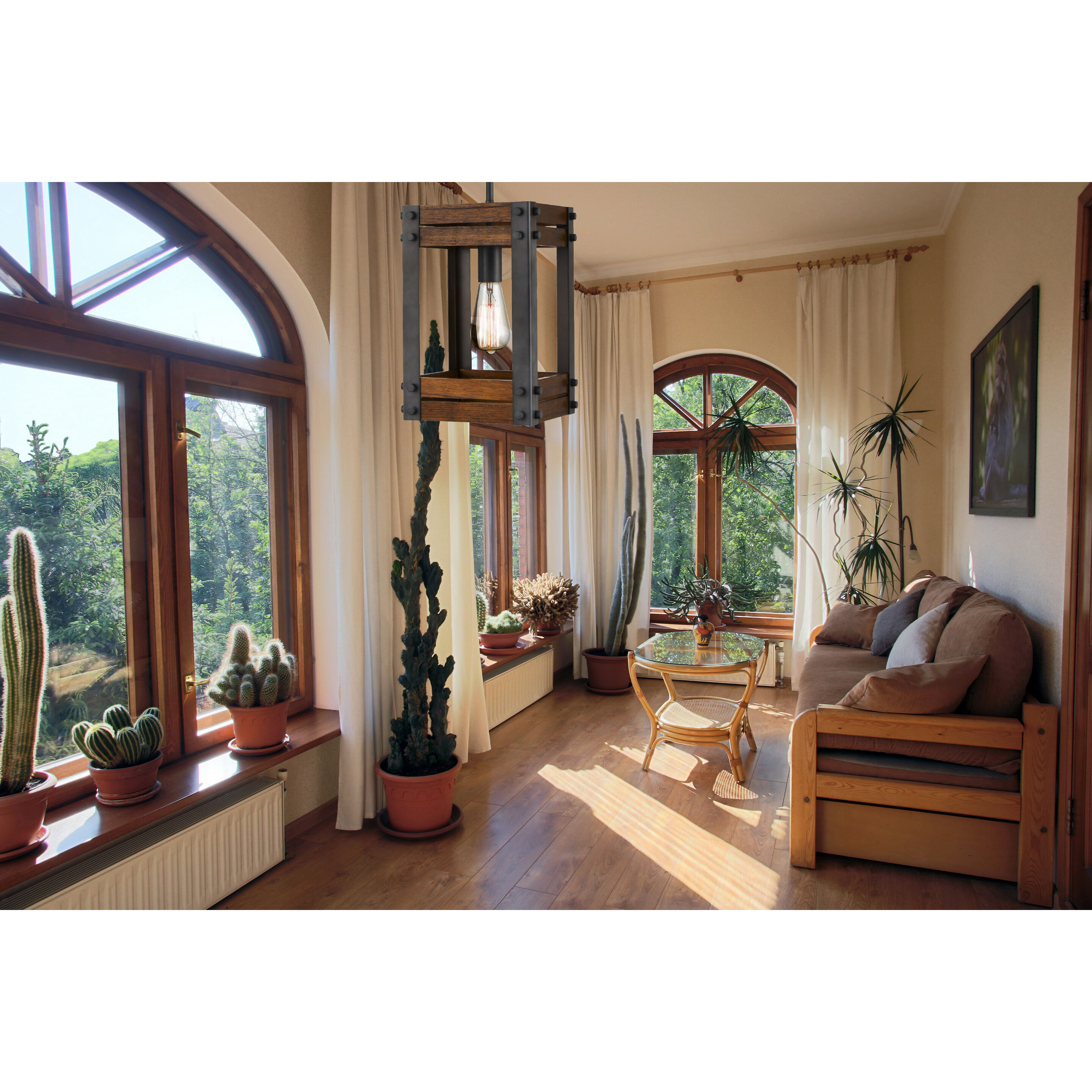 Austin 1 Light 8.75 inch Aged Gun Metal Mini Pendant Ceiling Light