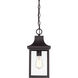 Traditional 1 Light 7.25 inch Oil Rubbed Bronze Outdoor Hanging Lantern