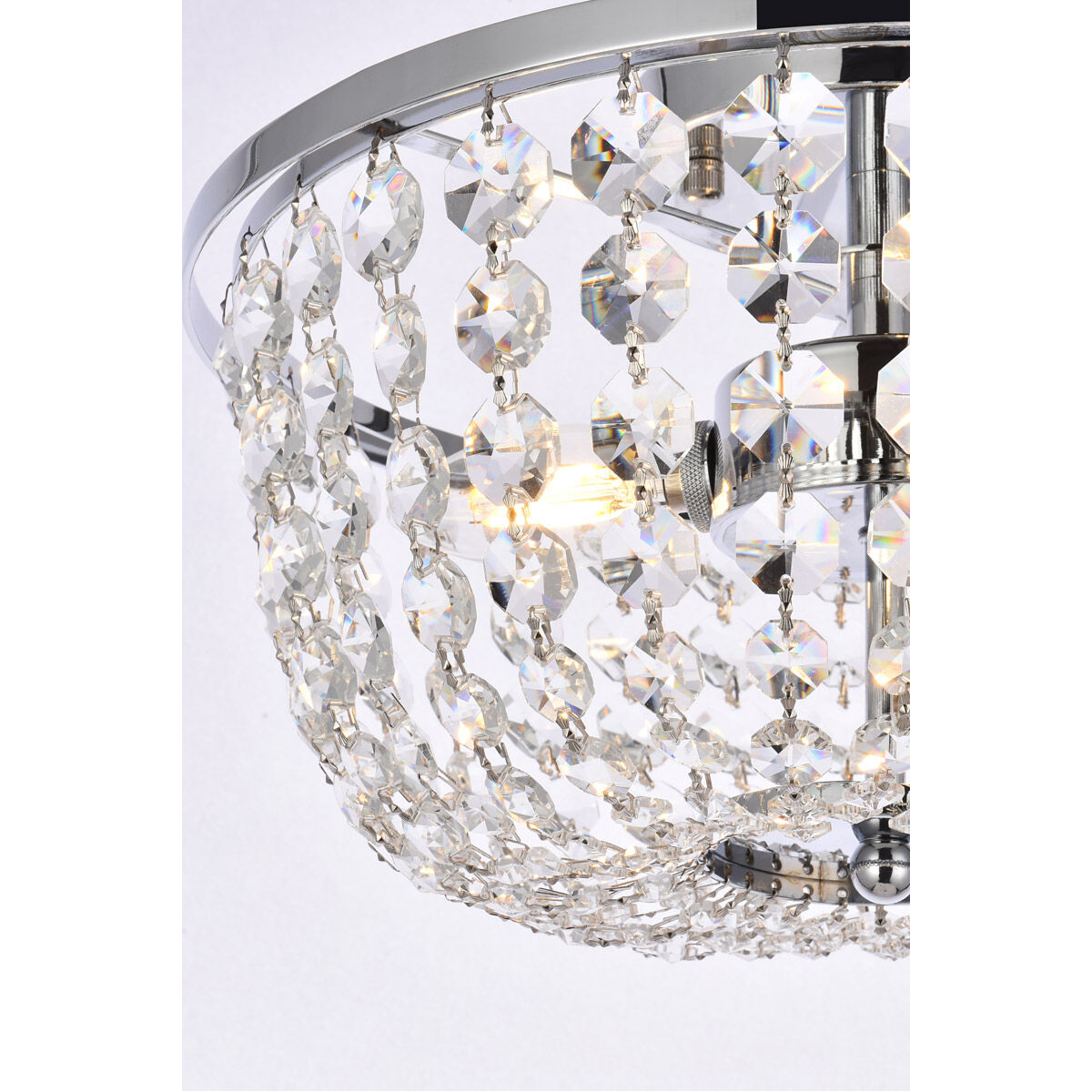 Cora 3 Light 13 inch Chrome Flush Mount Ceiling Light