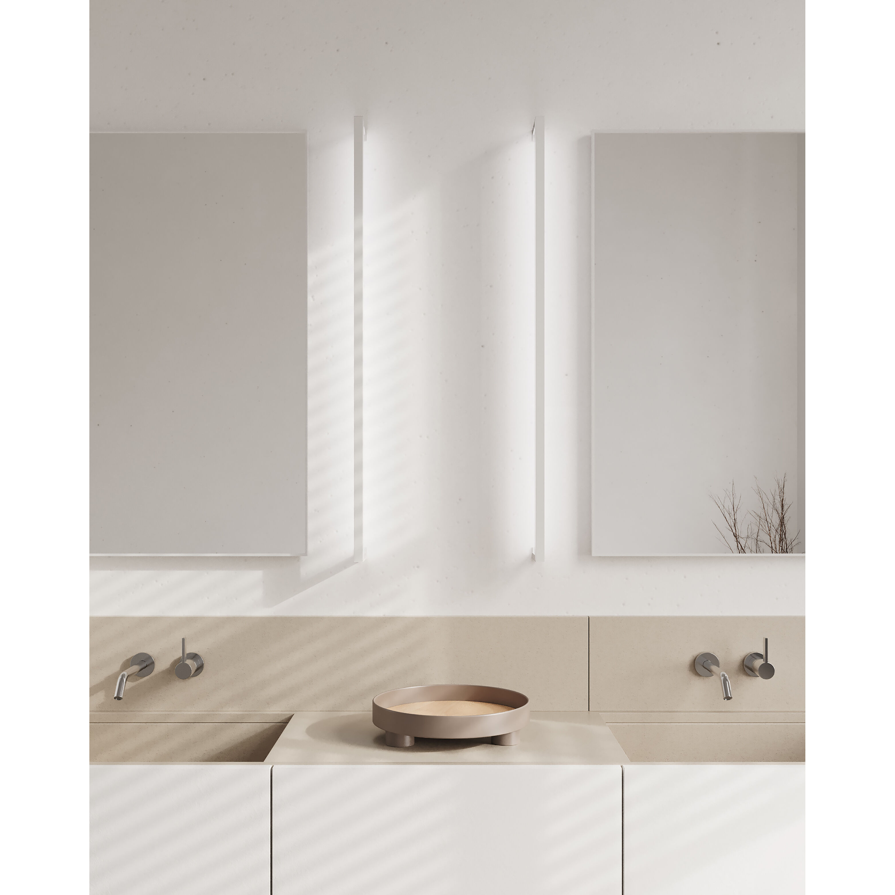 Thin-Line LED 48 inch Satin White Wall Light