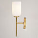 Shelby LED 6 inch Natural Brass Bathroom Light Wall Light