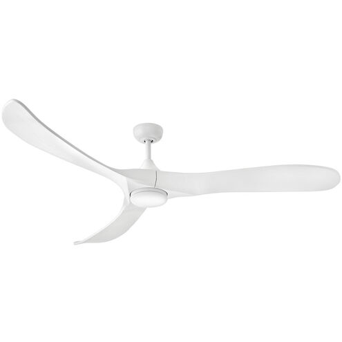 Swell Illuminated 72 inch Matte White Fan