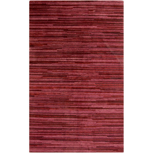 Gradience 96 X 60 inch Dark Red, Garnet, Dark Purple Rug