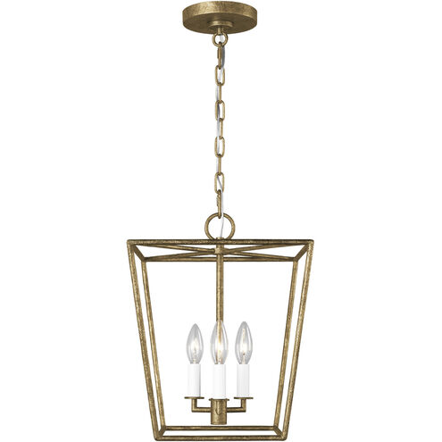 ED Ellen DeGeneres Viota 3 Light 12 inch Casted Gild Pendant Ceiling Light