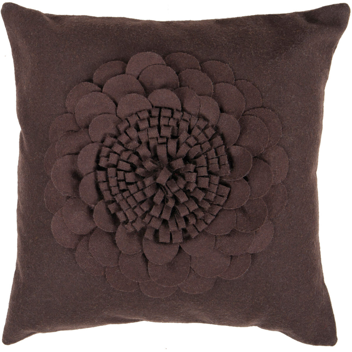 Decorative Pillows 22 inch Dark Brown Pillow Kit