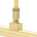 Slim-line 3.2 watt 13 inch Satin Brass Picture Light Wall Light, Battery Operated