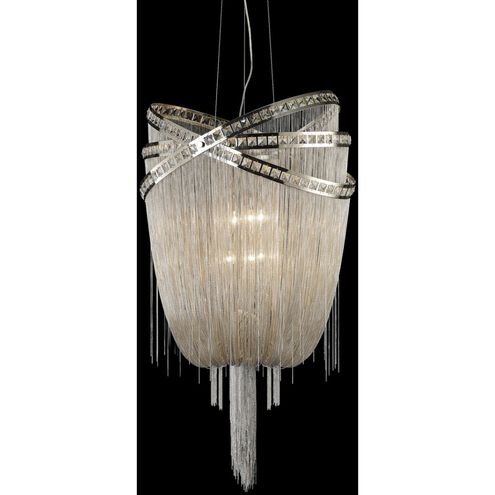 Wilshire Blvd. 4 Light 15 inch Polished Nickel Chandelier Ceiling Light