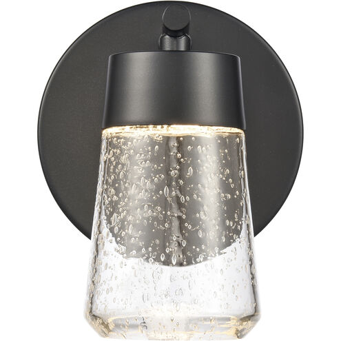 Jergen LED 5 inch Matte Black Vanity Light Wall Light in 1