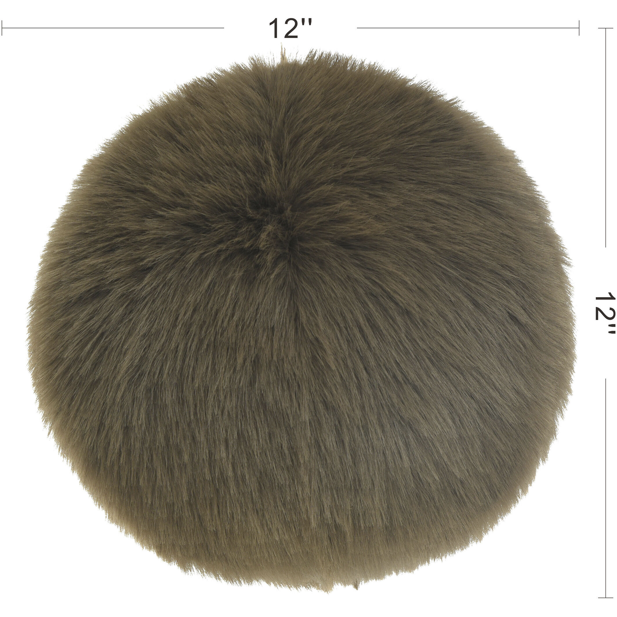 Dan Foley 12 inch Brown Taupe Throw Pillow