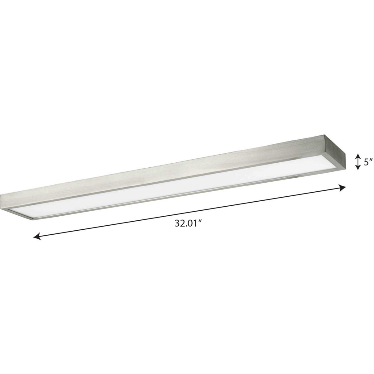 Everlume LED 32.01 inch Brushed Nickel Linear Bath Vanity Wall Light, Progress LED