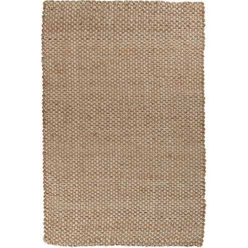 Reeds 63 X 39 inch Yellow and Neutral Area Rug, Jute