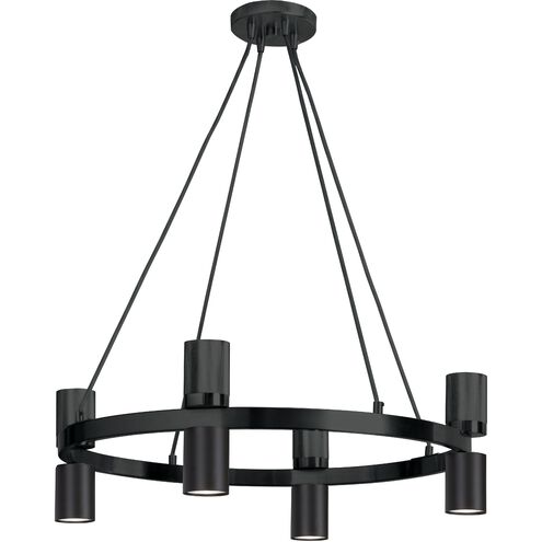 Cerelia 8 Light 24 inch Matte Black Chandelier Ceiling Light